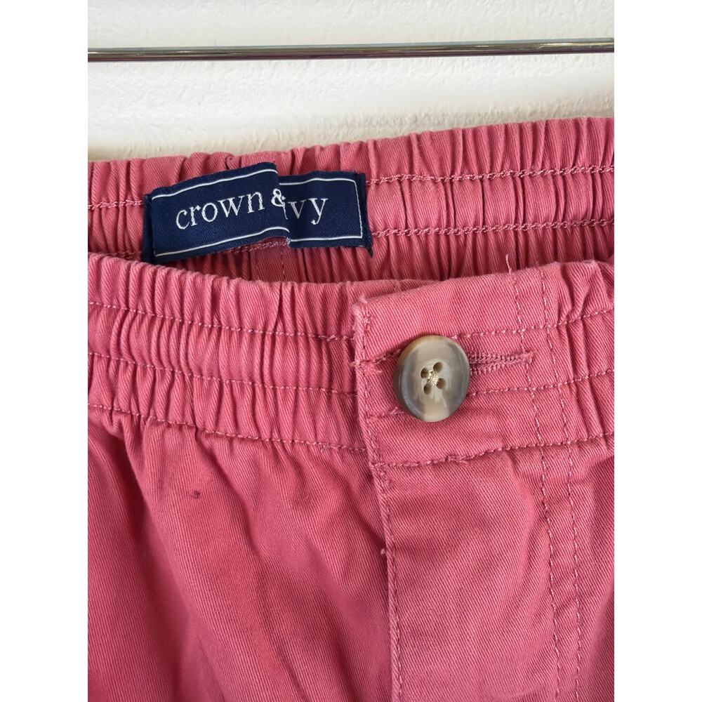 Crown & Ivy Mens M Waist Motion Flex Shorts Drawstring Pockets - Picture 2 of 4
